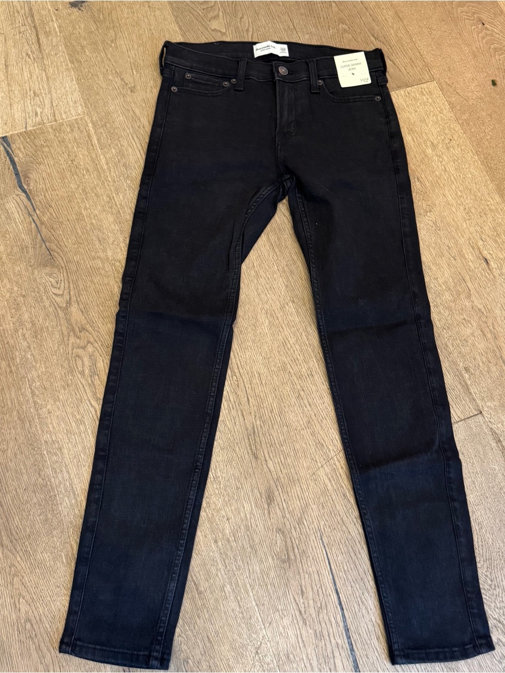 NWT abercrombie kids Black Stretch Skinny Jeans
